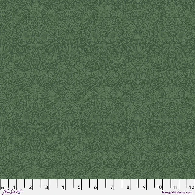 The Trellis Palette Tonal Strawberry Thief Tump The Original Morris & Co. Free Spirit Cotton Fabric FS-PWWM153.TUMP