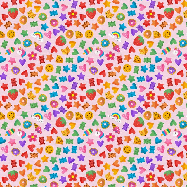 Thread of Friendship Rainbow Beads Pink Paintbrush Studio Cotton Fabric PBS-120-24994 | US Fabric Shop