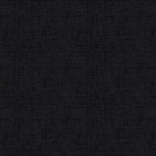 Timeless Linen Basics Texture Black Stacy West Henry Glass Cotton Fabric HG-1027-99
