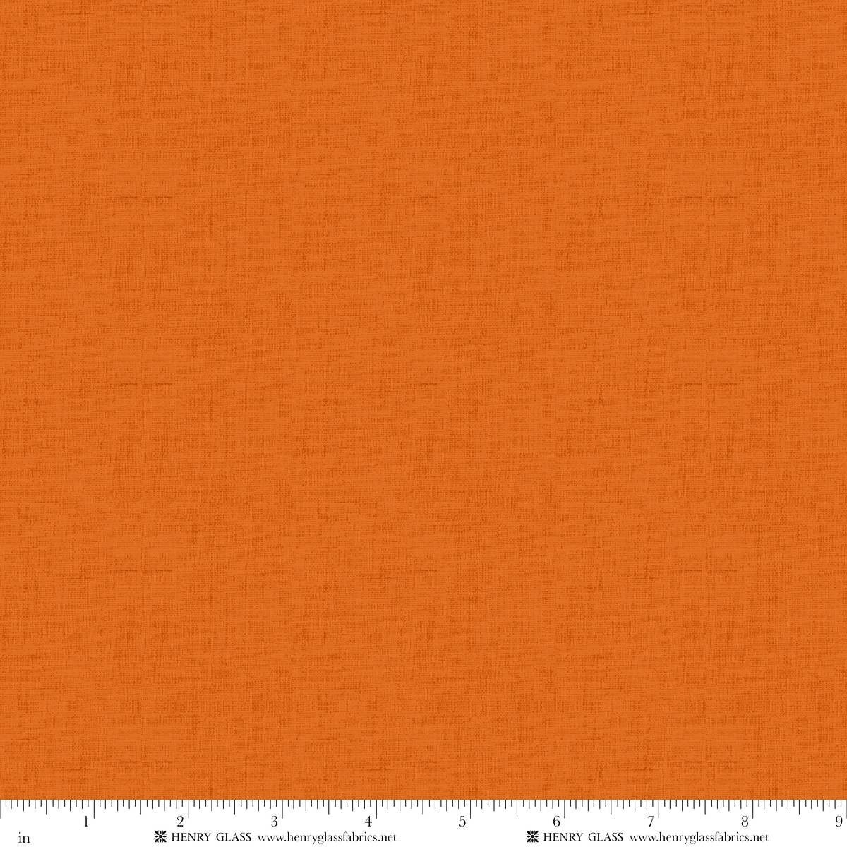 Timeless Linen Basics Texture Bright Orange Stacy West Henry Glass Cotton Fabric HG-1027-338