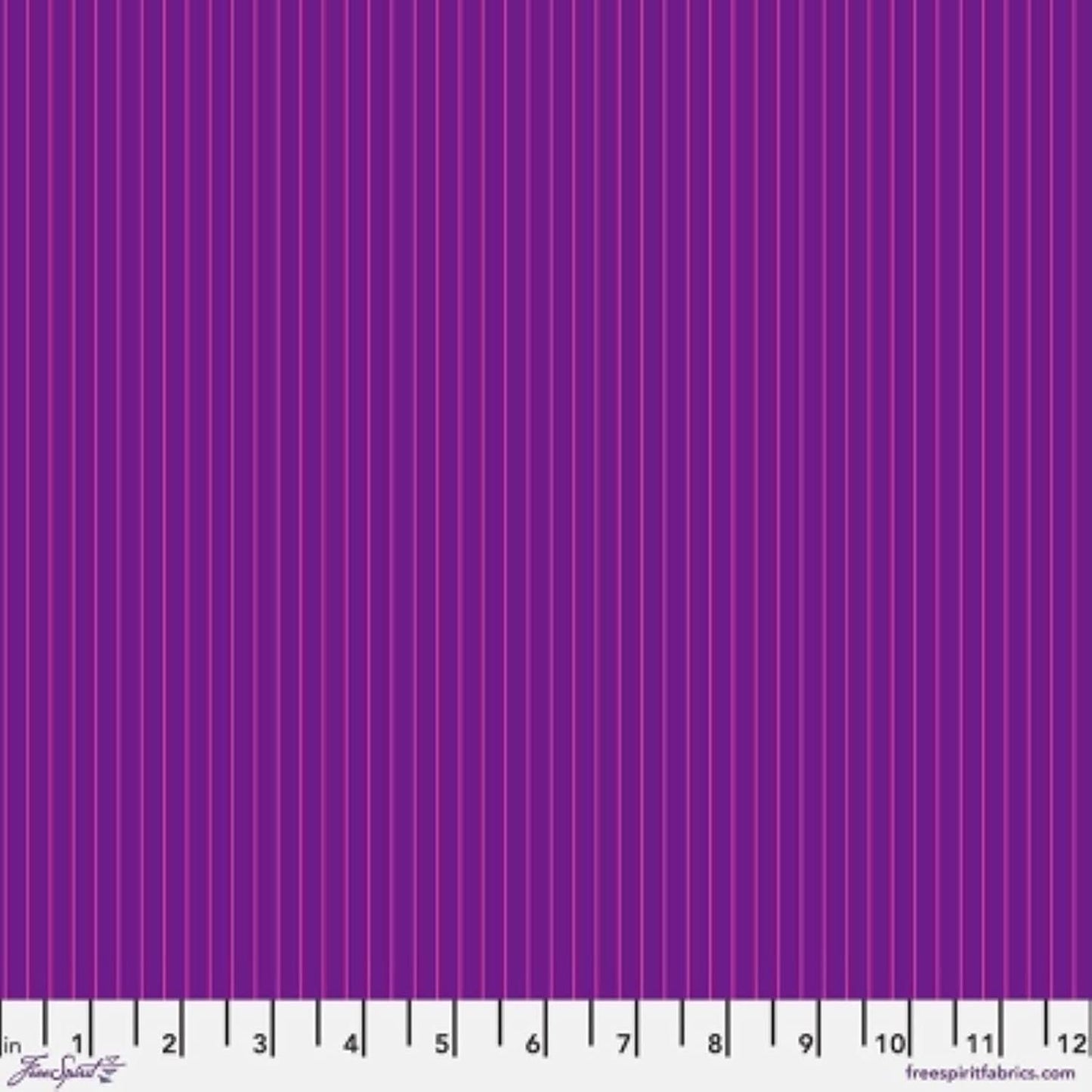 Tiny Stripes Aster Purple Tula Pink Free Spirit Cotton Fabric
