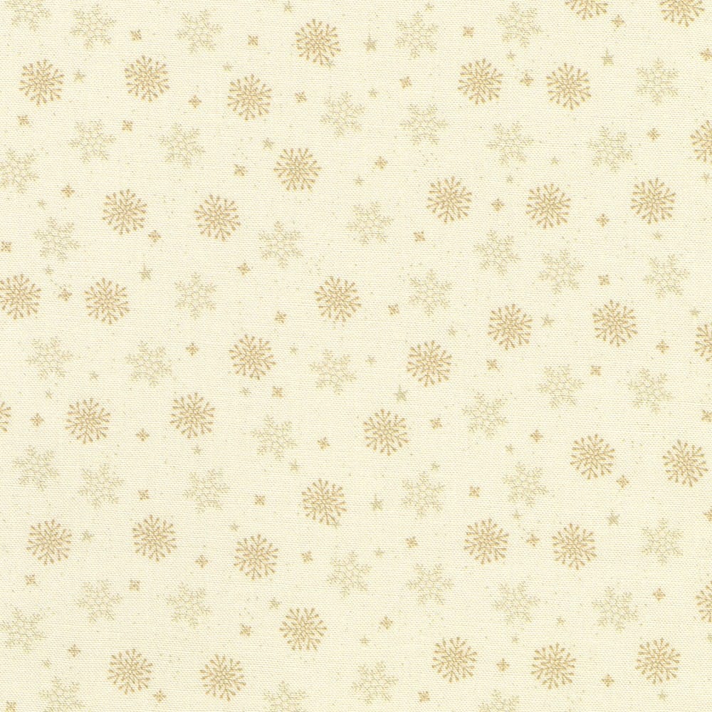 Tiny Tidings Snowflakes Natural Cream Robert Kaufman Cotton Fabric RK-SRKD-23911-14 | US Fabric Shop