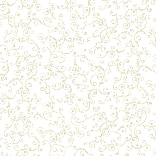 Tis the Season Swirl Cream Art Loft Studio E Fabrics Cotton Fabric SE-7684-44