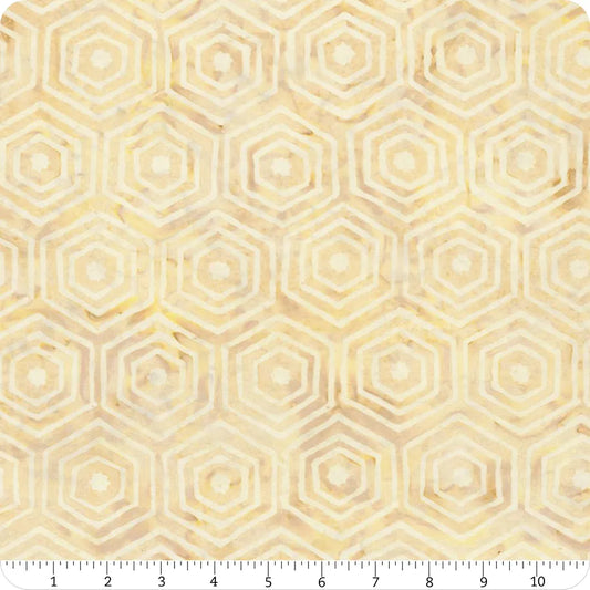Tonga Batiks Hive Wallpaper Buzz Beige Timeless Treasures Cotton Batik Fabric TT-TONGA-B2359-BUZZ