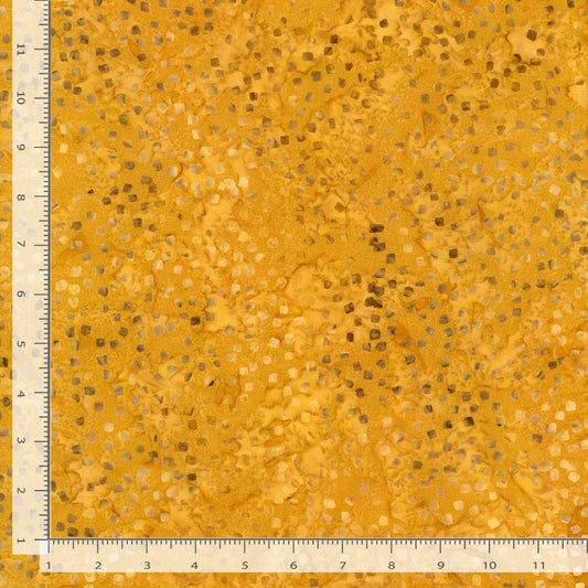 Tonga Amber Squarish Dots Amber Timeless Treasures Cotton Fabric TT-TONGA-B1384-AMBER