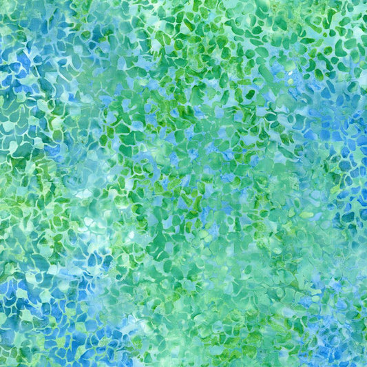 Tonga Batik Bushels of Leaves Oasis Timeless Treasures Cotton Fabric TT-TONGA-B7546-OASIS