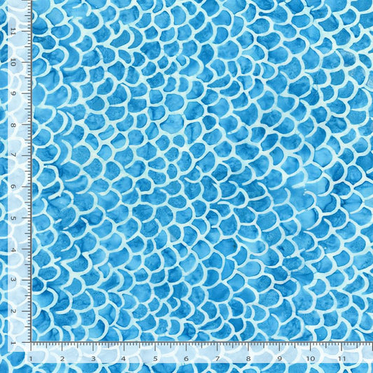 Tonga Batik Fish Scale Bahamas Timeless Treasures Cotton Fabric TT-TONGA-B2514-BAHAMAS