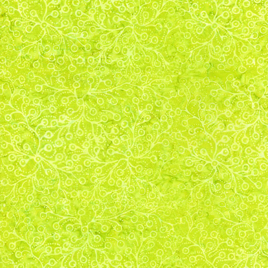Tonga Batik Kinetic Fun Citron Green Timeless Treasures Cotton Fabric TT-TONGA-B7923-CITRON