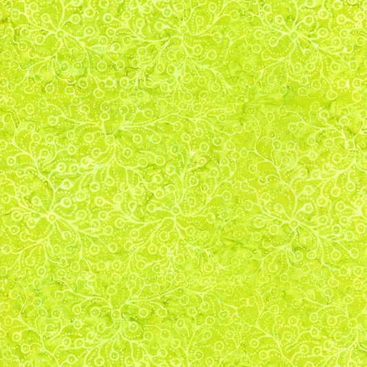 Tonga Batik Kinetic Fun Citron Green Timeless Treasures Cotton Fabric TT-TONGA-B7923-CITRON