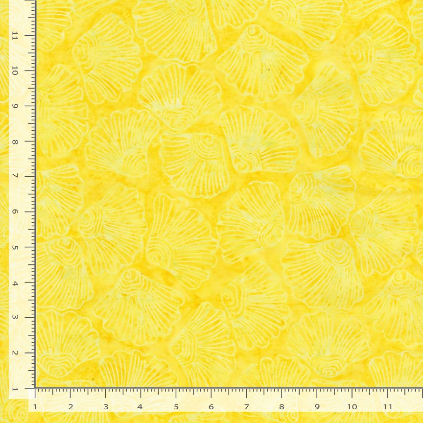Tonga Batik Shell Petals Sun Timeless Treasures Cotton Fabric TT-TONGA-B1063-SUN