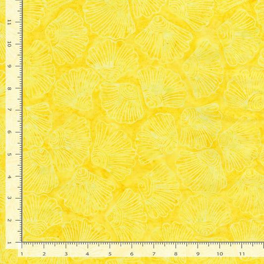 Tonga Batik Shell Petals Sun Timeless Treasures Cotton Fabric TT-TONGA-B1063-SUN