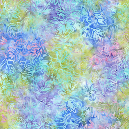 Tonga Batik Tulips Garden Timeless Treasures Cotton Fabric TT-TONGA-B3217-GARDEN