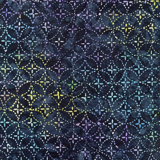 Tonga Batik Wedding Rings Royal Timeless Treasures Cotton Fabric TT-TONGA-B8648-ROYAL