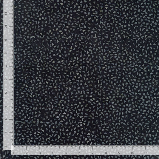 Tonga Batik Small Triangle Dots Charcoal Timeless Treasures Cotton Fabric TT-TONGA-B8549-CHARCOAL