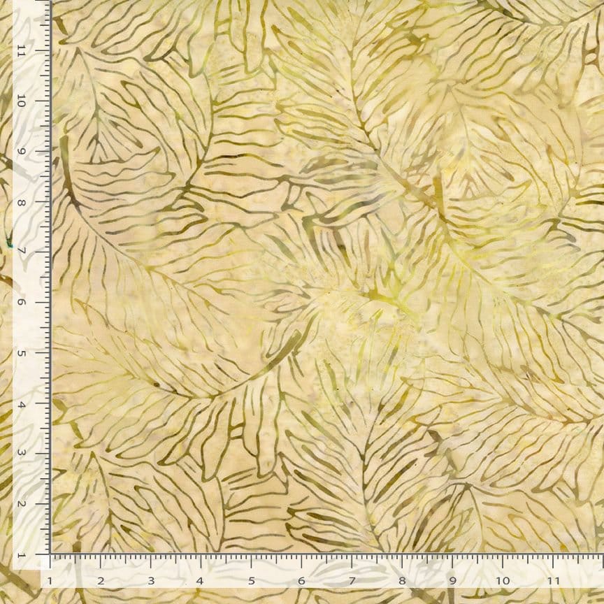 Tonga Forest Floor Fern Moon Beige Wing and A Prayer Design Timeless Treasures Cotton Batik Fabric TT-TONGA-B5041-MOON | US Fabric Shop