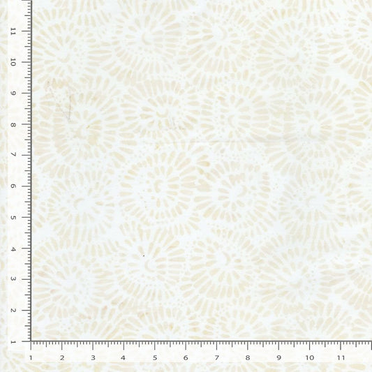 Tonga Heron Bead Flowers Sand Timeless Treasures Cotton Fabric TT-TONGA-B6302-SAND