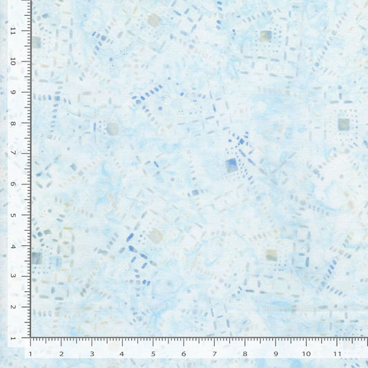 Tonga Juniper Geo Lines & Dots Sky Timeless Treasures Cotton Fabric TT-TONGA-B1503-SKY