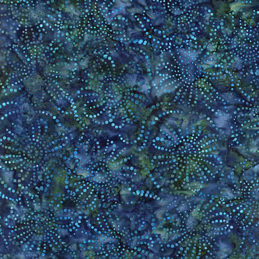 Tonga Juniper Raindrops Midnight Timeless Treasures Cotton Fabric TT-TONGA-B6863-MIDNIGHT