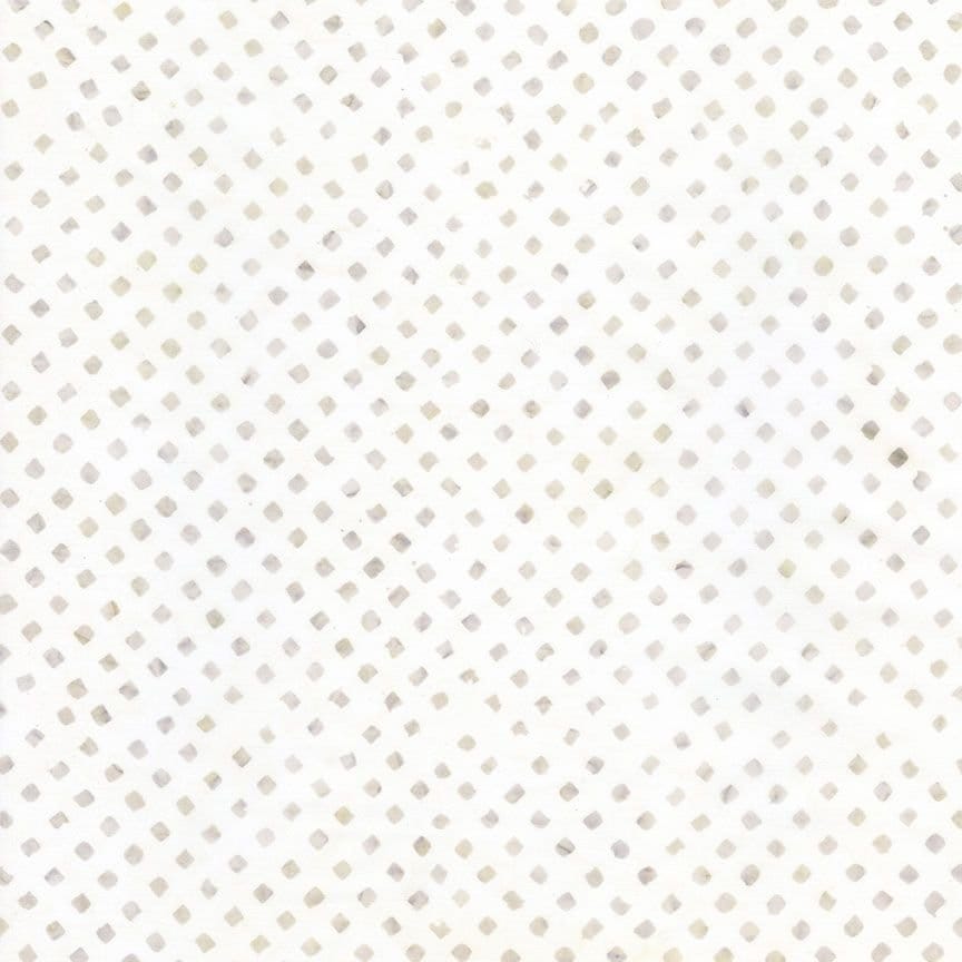 Tonga USA Dot Purity White Timeless Treasures Cotton Batik Fabric TT-TONGA-B5031-PURITY | US Fabric Shop