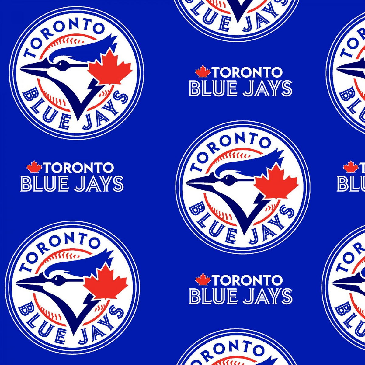 Toronto Blue Jays MLB Baseball Logo Fabric Traditions 58-60 inches wide Polyester FLEECE Fabric MLB-6677-B