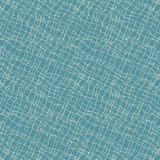 Touchstones Reflections Lines Pool Blue Shell Rubymmel Free Spirit Cotton Fabric