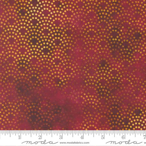 Tranquil Patina Drishti Dot Blenders Dots Burgundy Dark Red Debbie Maddy Moda Cotton Fabric MD-48119-13
