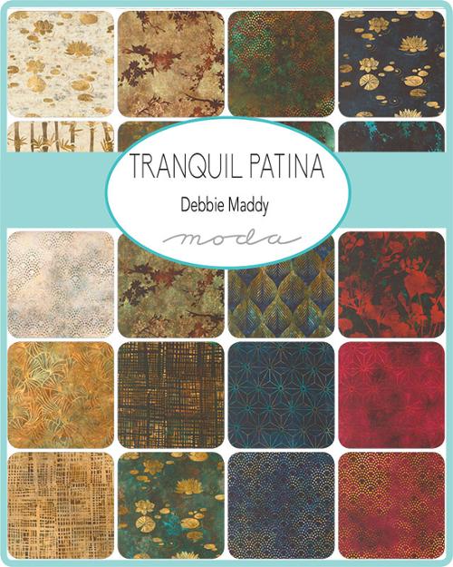 Tranquil Patina 2.5" Strips Jelly Roll 40pcs Debbie Maddy Moda Cotton Fabric MD-48110JR