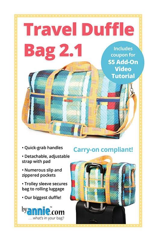 Travel Duffle Bag 2.1 Pattern By Annie's BYA-PBA203-2.1 | US Fabric Shop