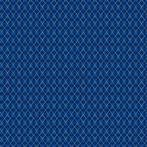 Trendy Pups Argyle Navy Kayomi Harai Studio E Cotton Fabric
