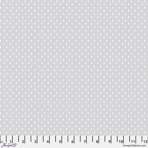 True Colors Ghost Droplettes Whisper Grey Tula Pink Free Spirit Cotton Fabric FS-PWTP252.WHISPER