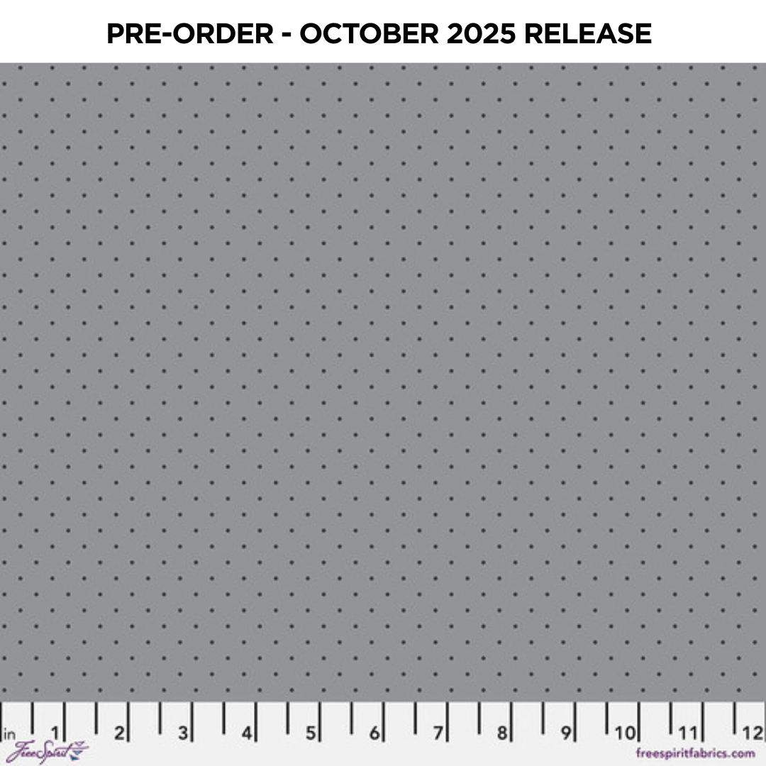 PRE-ORDER | OCT 2025 | True Colors Graywork Tiny Dots Shadow Tula Pink Free Spirit Cotton Fabric FS-PWTP185.Shadow