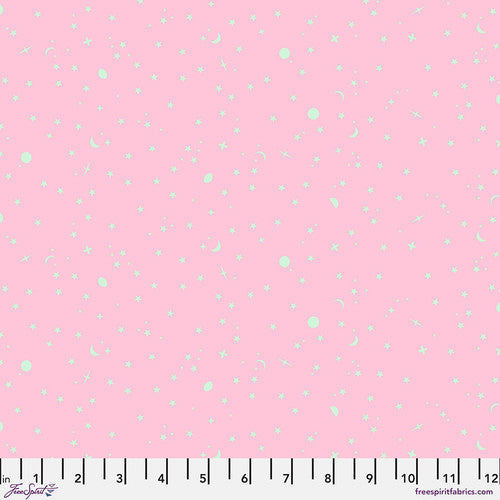 True Colors Space Sprinkles Piglet Pink Tula Pink Free Spirit Cotton Fabric FS-PWTP254.PIGLET