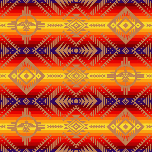 Tucson Thunderbird Red Elizabeth's Studio Cotton Fabric ES-647 Red