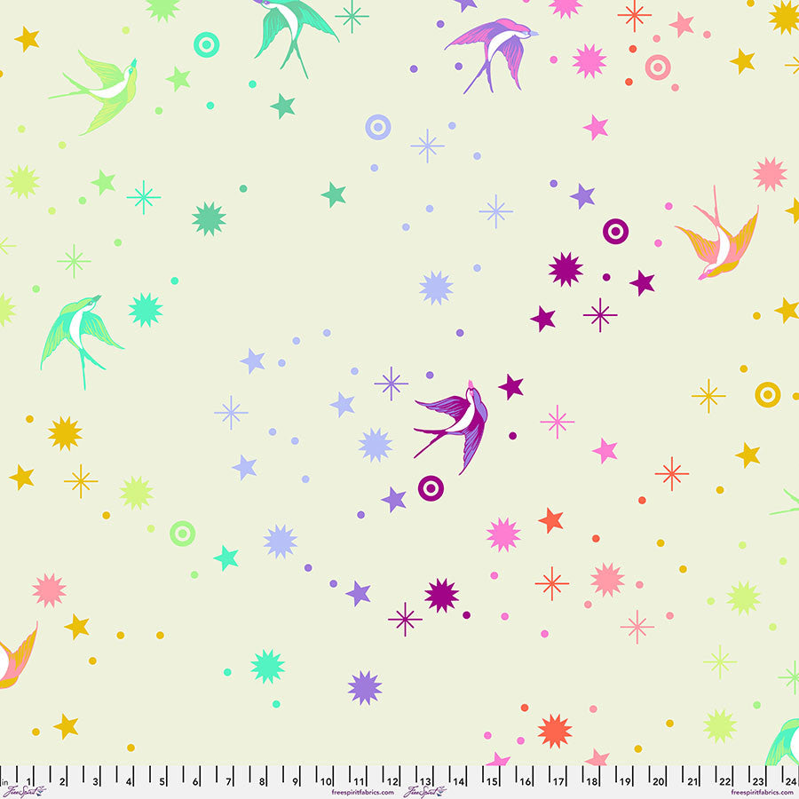 Tula's True Colors 108" Wide Back Fairy Dust XL Cotton Candy Tula Pink Free Spirit Cotton Fabric FS-QBTP011.COTTONCANDY