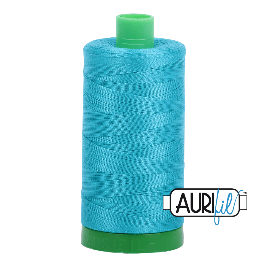 Turquoise 40 wt 1094 yd Large Spool Aurifil Cotton Quilting Thread AF-MK40SC6-2810