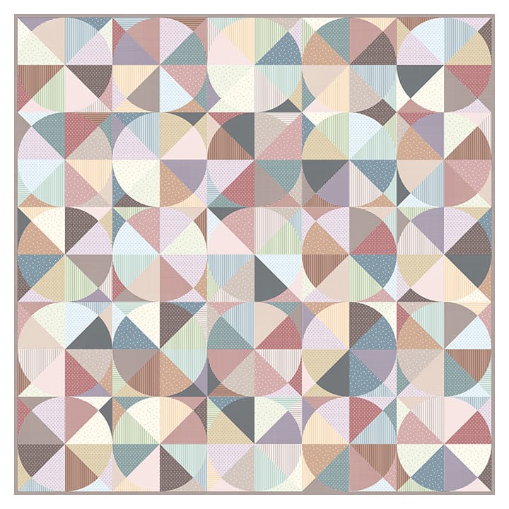 Twice Baked Digital Quilt Sample 70"x70" Holly Clarke Design Nest Collection Figo Fabrics Northcott NC-DQF153 | US Fabric Shop
