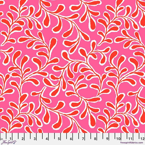 Twig Pink Philip Jacobs February 2023 Kaffe Fassett Collective Free Spirit Cotton fabric FS-PPWGP196.PINK