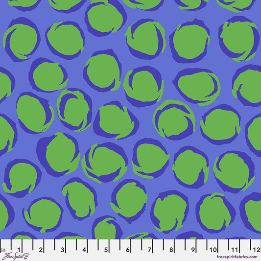 Twist Blue Brandon Mably August 2025 Kaffe Fassett Collective Free Spirit Cotton Fabric FS-PWBM102.BLUE