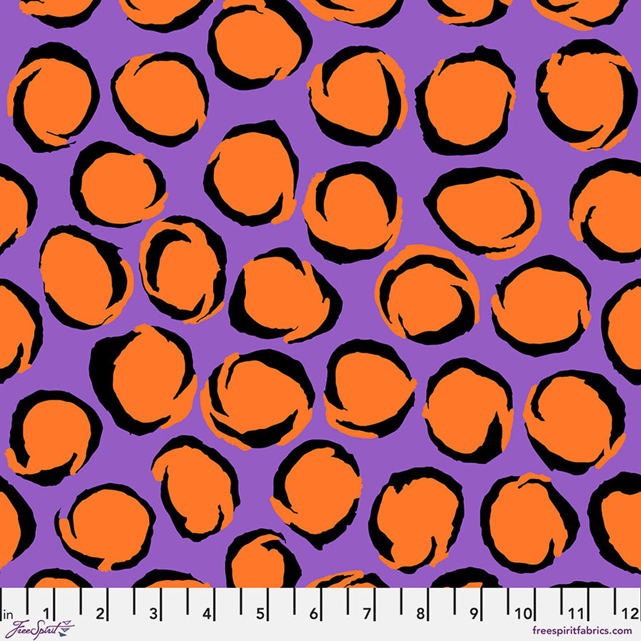 Twist Purple Brandon Mably August 2025 Kaffe Fassett Collective Free Spirit Cotton Fabric FS-PWBM102.PURPLE