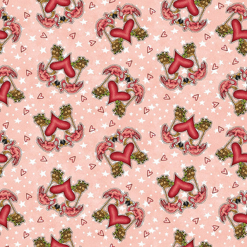 Two By Two Flamingos Pink Leanne Anderson and Kaytlyn Kuebler Henry Glass Cotton Fabric HG-1756-22