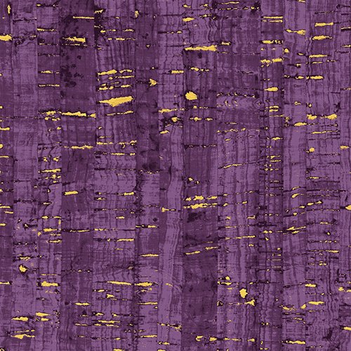 Uncorked Grape Purple Gold Metallic Thread Windham Cotton Fabric WF-50107M-17