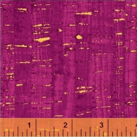 Uncorked Magenta Dark Pink Metallic Thread Windham Cotton Fabric WF-50107M-42