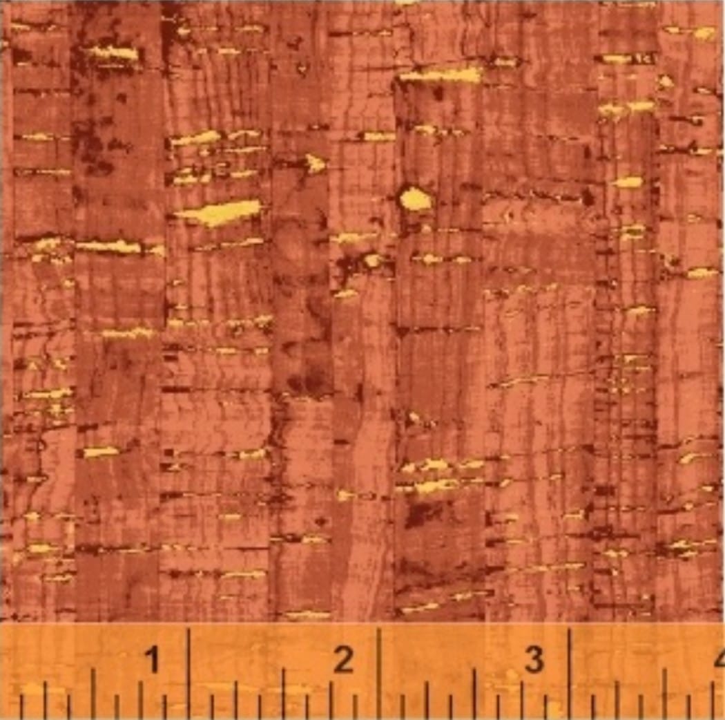 Uncorked Spice Brown Metallic Thread Windham Cotton Fabric WF-50107M-37