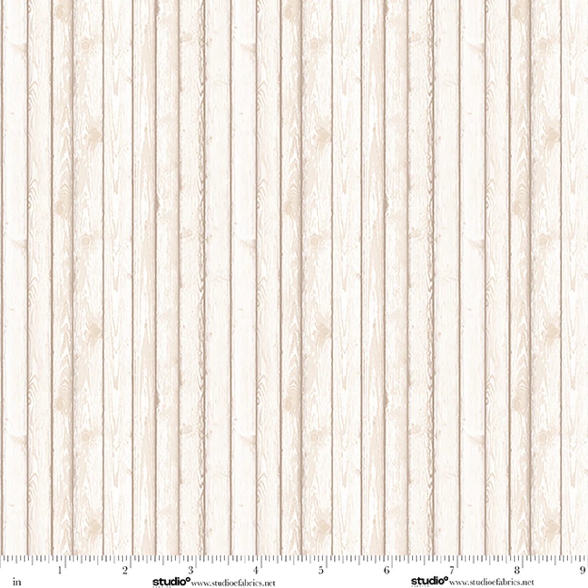 Unexpected Red Woods Planks Cream Rebecca Canale Studio E Cotton Fabric SE-9285-03