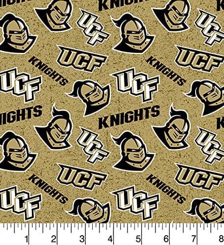 Central Florida Knights NCAA UCF Tone on Tone Sykel Cotton Fabric UCF-1178