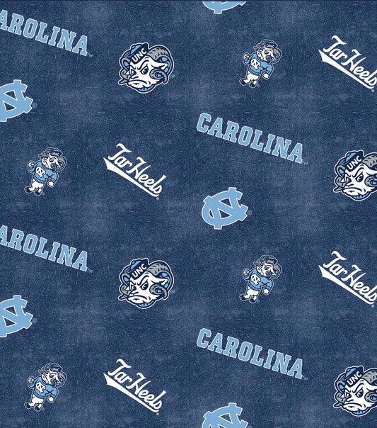 North Carolina at Chapel Hill Tar heels NCAA College UNC Distressed FLANNEL Plaid Design NC-1152