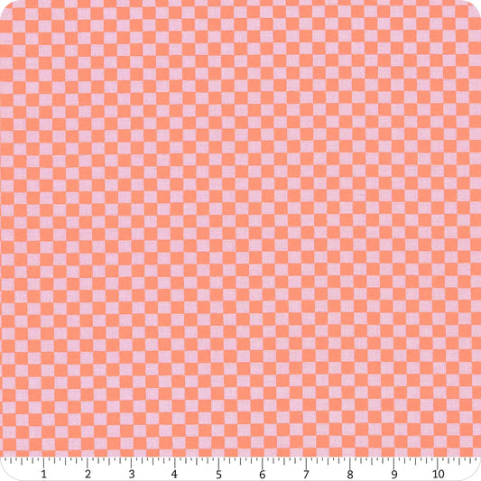 Untamed Check Please Neon Lunar Tula Pink Free Spirit Cotton Fabric FS-PWTP242.Lunar