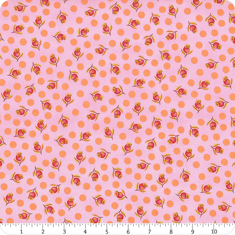 Untamed Impending Bloom Neon Lunar Tula Pink Free Spirit Cotton Fabric