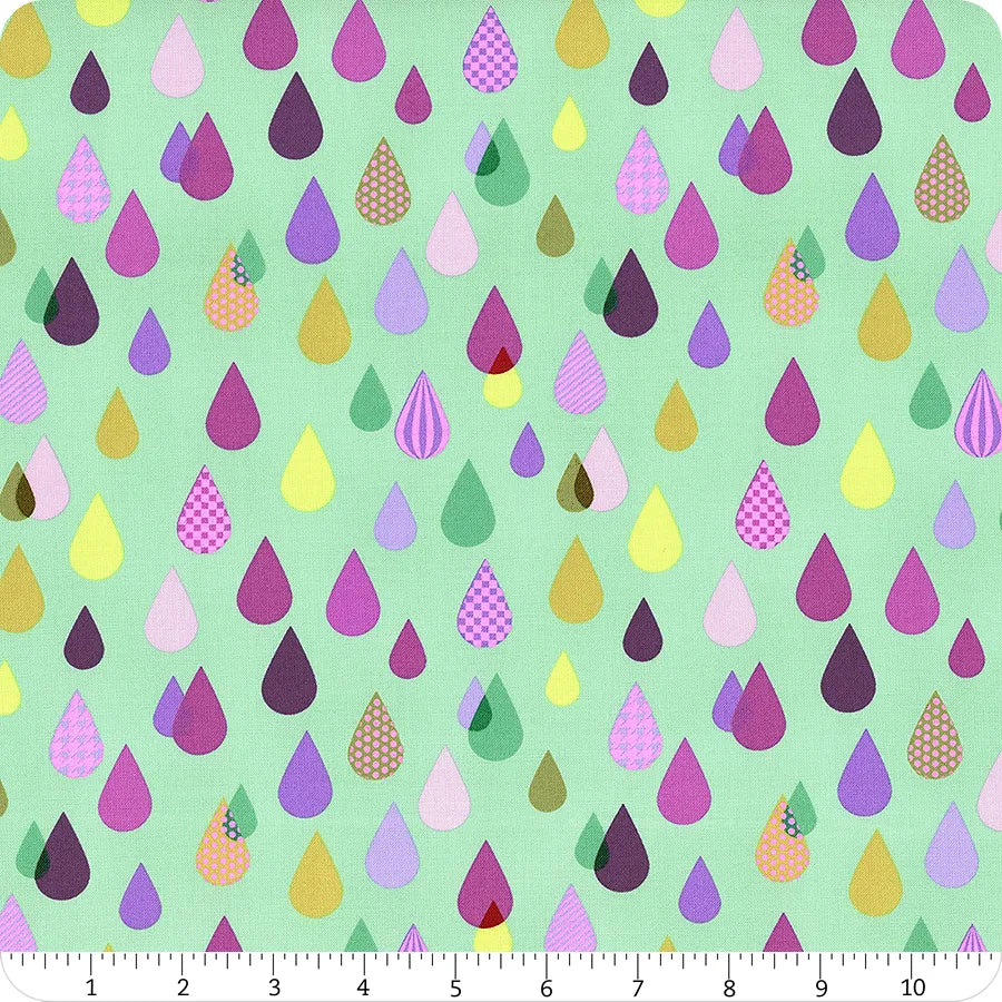 Untamed Rainfall Neon Cosmic Tula Pink Free Spirit Cotton Fabric FS-PWTP240.Cosmic