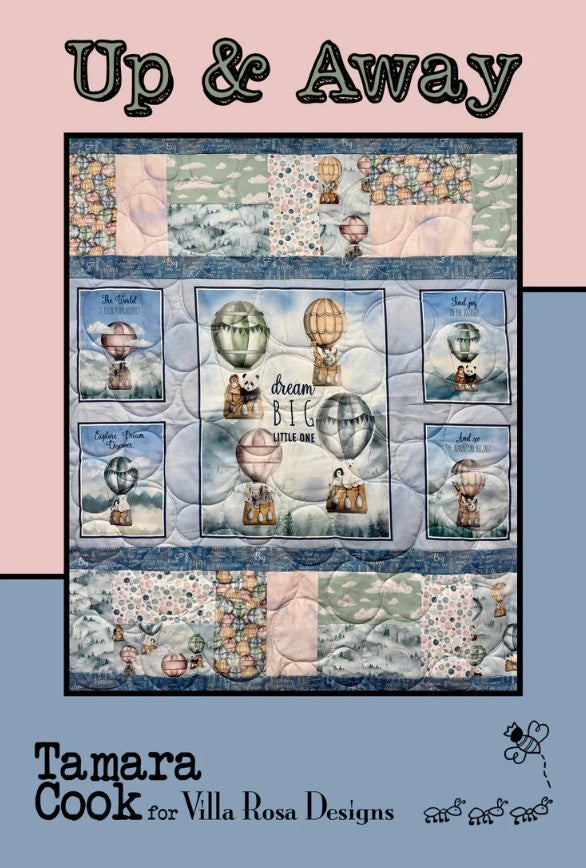 Up & Away Quilt Pattern 41"x49" Tamara Cook Villa Rosa Designs VRD-UP&AWAY